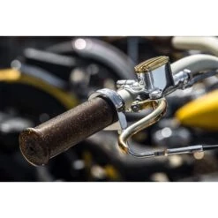 DeLuxe 1 Inch Master Cylinder Polished Aluminum & Brass -Motor Parts Shop 002009 kustomtech deluxe1inch mastercylinder polishedaluminumandbrass web1