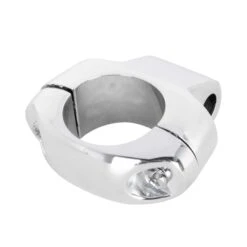 Motorcycle Mirror Clamp - Chrome - For 1 Inch Handlebars