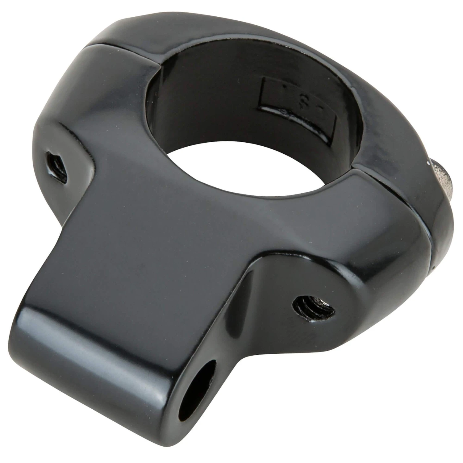 Motorcycle Mirror Clamp - Black - For 1 Inch Handlebars 3 Motorcycle Mirror Clamp - Black - For 1 Inch Handlebars - Image 2