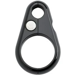 Clutch / Brake Cable Clamp - Black - For 1 Inch Frame Tubing -Motor Parts Shop 003344 Lowbrow Customs Black Cable Guide 1 in 3 8 in 2