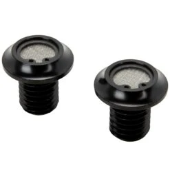Radius Breather Bolts For Harley-Davidson Evo - Black ED -Motor Parts Shop 003733 lowbrow customs radius breather bolts for harley davidson evo black ed 2