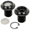 Radius Breather Bolts For Harley-Davidson Evo - Black ED