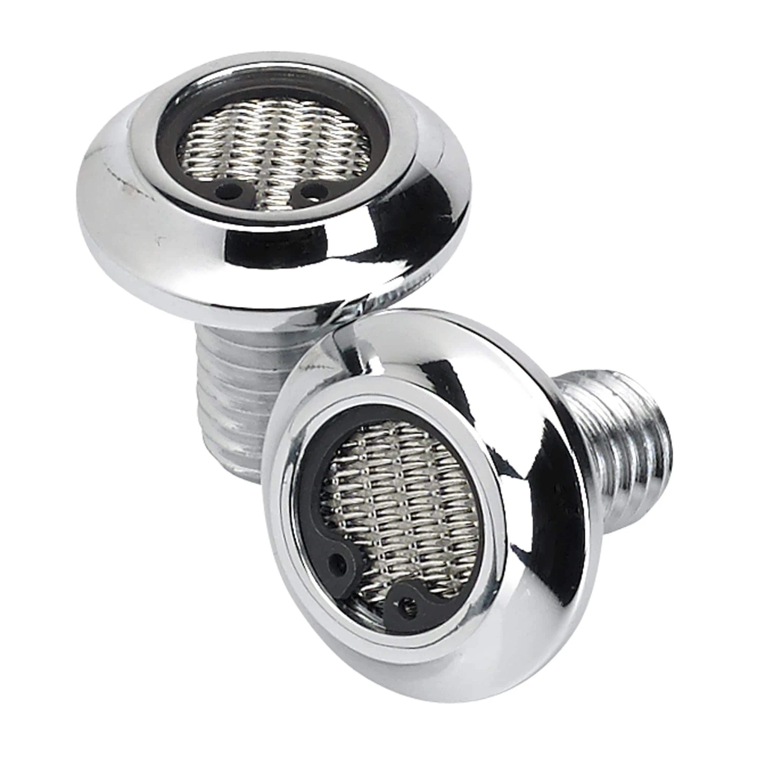 Radius Breather Bolts For Harley-Davidson Twin Cam - Chrome Plated 4 Radius Breather Bolts For Harley-Davidson Twin Cam - Chrome Plated - Image 2