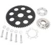 Belt To Chain Conversion Kit Harley 883 Sportster 2004 & Up - Black Sprocket -Motor Parts Shop 003801 lowbrow customs belt to chain conversion kit harley 883 sportster 2004 up black sprocket 1