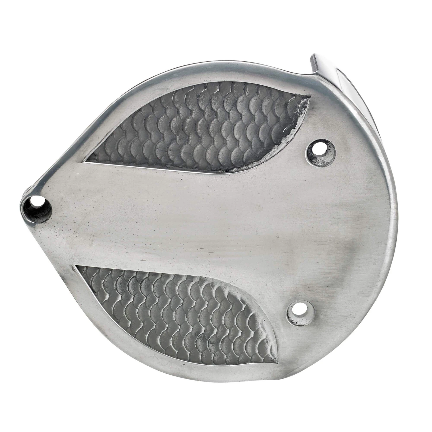 Fish Scale Air Cleaner Cover For S&S Super E/G - Semi Polished 4 Fish Scale Air Cleaner Cover For S&S Super E/G - Semi Polished - Image 2