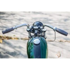 Classic Grips - Metalflake Black - 1 Inch -Motor Parts Shop 004096 lowbrow customs classic grips metalflake black 1 inch 6688 2 web