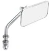 Rectangular Motorcycle Mirror - Perch Mount - Chrome 1 Rectangular Motorcycle Mirror - Perch Mount - Chrome -Motor Parts Shop 006466 cycle standard rectangular mirror perch mount chrome 1