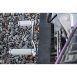 Pursuit Foot Peg Set - Raw Aluminum -Motor Parts Shop 006476 Lowbrow Customs PursuitFootPegSet RawAluminum 1