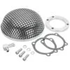 Mesh Air Cleaner - Chrome - Harley-Davidson CV Carb Sportster And Big Twin 2 Mesh Air Cleaner - Chrome - Harley-Davidson CV Carb Sportster And Big Twin -Motor Parts Shop 006952 cycle standard mesh air cleaner chrome cv 1 1