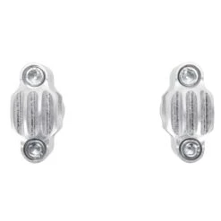 Finned 1" Handlebar Risers - Aluminum -Motor Parts Shop 006957 Lowbrow Customs Finned Handlebar Risers Polished 1in bars 4