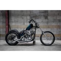 Rabbit Ears Handlebars - 1 Inch - Black -Motor Parts Shop 008776 lowbrow customs rabbit ears handlebars 1in black 1