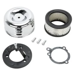 Louvered Air Cleaner For S&S Super E / G Carburetors - Chrome