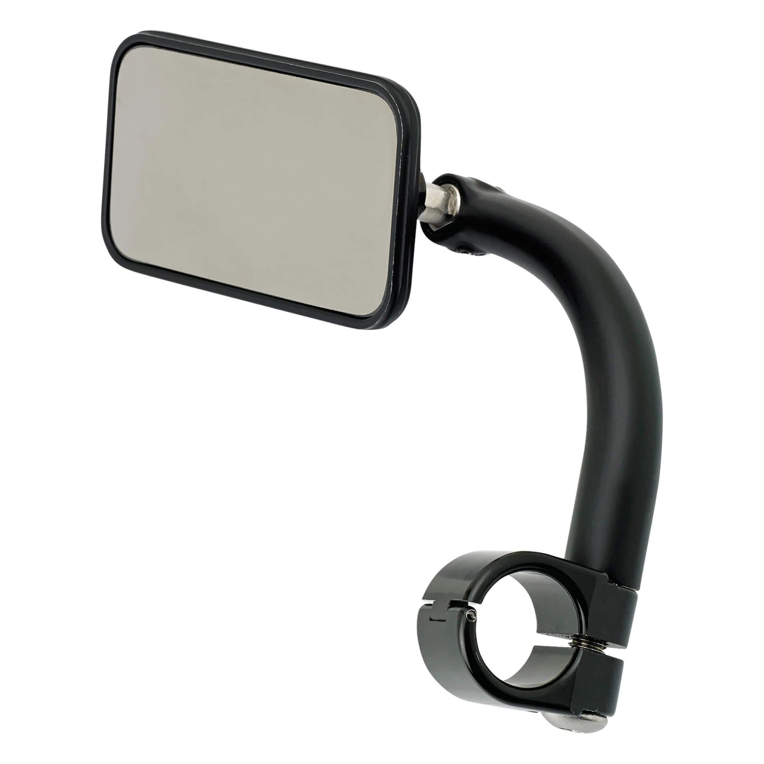 Utility Mirror Rectangle Clamp-on Mount - 1 Inch Handlebars - Black 3 Utility Mirror Rectangle Clamp-on Mount - 1 Inch Handlebars - Black