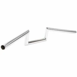 Z Bar Handlebars - 1 Inch - 4 Inch Rise - Chrome -Motor Parts Shop 009252 cycle standard z bar handlebars 4in rise chrome smooth 4