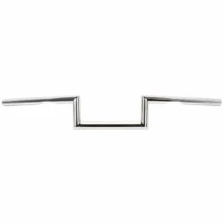 Z Bar Handlebars - 1 Inch - 4 Inch Rise - Chrome -Motor Parts Shop 009252 cycle standard z bar handlebars 4 in rise chrome dimpled 1