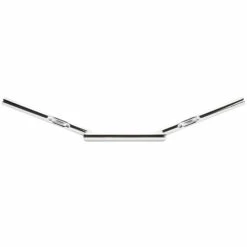 Z Bar Handlebars - 1 Inch - 4 Inch Rise - Chrome -Motor Parts Shop 009252 cycle standard z bar handlebars 4 in rise chrome dimpled 6