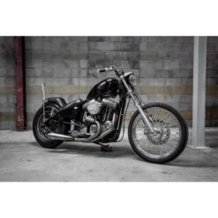 Z Bar Handlebars - 1 Inch - 4 Inch Rise - Black -Motor Parts Shop 009253 cycle standard z bar handlebars 1in 4in rise black 6