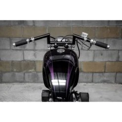 Z Bar Handlebars - 1 Inch - 4 Inch Rise - Black -Motor Parts Shop 009253 cycle standard z bar handlebars 1in 4in rise black 7