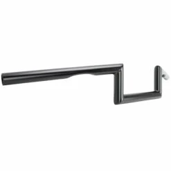 Z Bar Handlebars - 1 Inch - 4 Inch Rise - Black -Motor Parts Shop 009253 cycle standard z bar handlebars 4 in rise black dimpled 2015 1