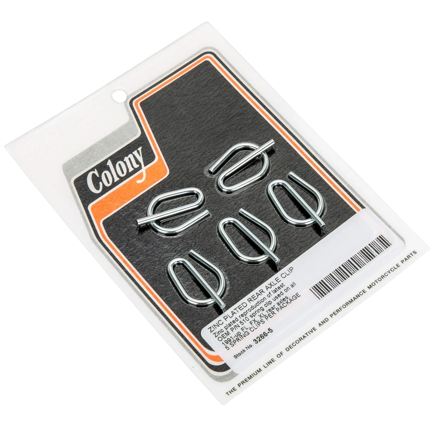 #3266-5 Rear Axle Spring Clip Set 1991 - Up Harley-Davidson FL FX XL 3 #3266-5 Rear Axle Spring Clip Set 1991 - Up Harley-Davidson FL FX XL