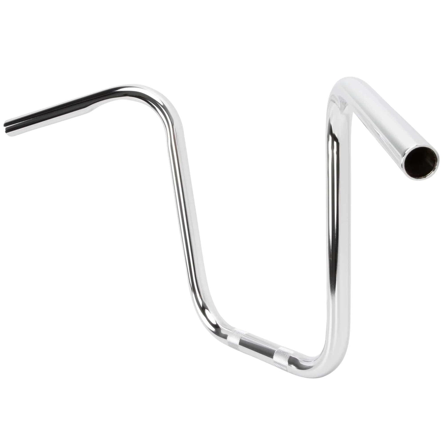 Ape Hanger Handlebars - 1 Inch - 12 Inch Rise - Chrome 4 Ape Hanger Handlebars - 1 Inch - 12 Inch Rise - Chrome - Image 2