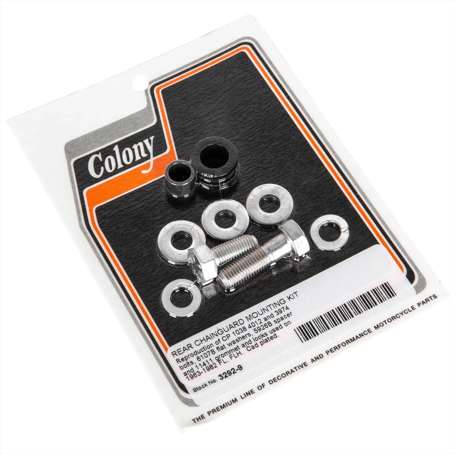 #3292-9 Rear Chain Guard Mounting Kit 1963 - 1982 Harley-Davidson FL FLH 3 #3292-9 Rear Chain Guard Mounting Kit 1963 - 1982 Harley-Davidson FL FLH