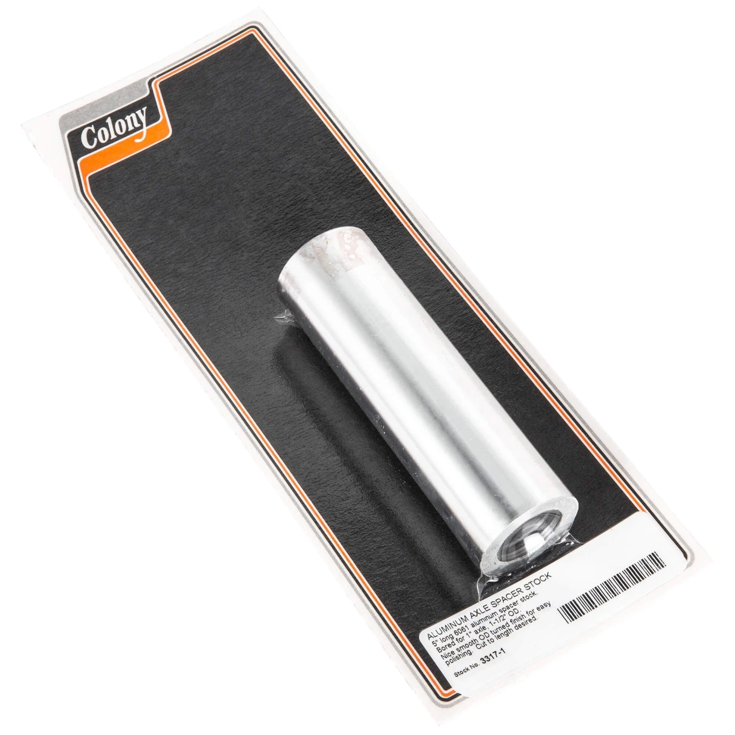 #3317-1 Aluminum Axle Spacer Stock 5 Inch X 1 Inch ID 3 #3317-1 Aluminum Axle Spacer Stock 5 Inch X 1 Inch ID