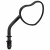 Black Heart Motorcycle Mirror - Perch Mount - Black 1 Black Heart Motorcycle Mirror - Perch Mount - Black -Motor Parts Shop 010332 Lowbrow Customs Heart Shaped Motorcycle Mirror Perch Mount Black 3