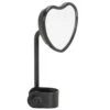 Black Heart Motorcycle Mirror - Clamp On - Black 1 Black Heart Motorcycle Mirror - Clamp On - Black -Motor Parts Shop 010334 lowbrow customs heart shaped mirror black clamp 1