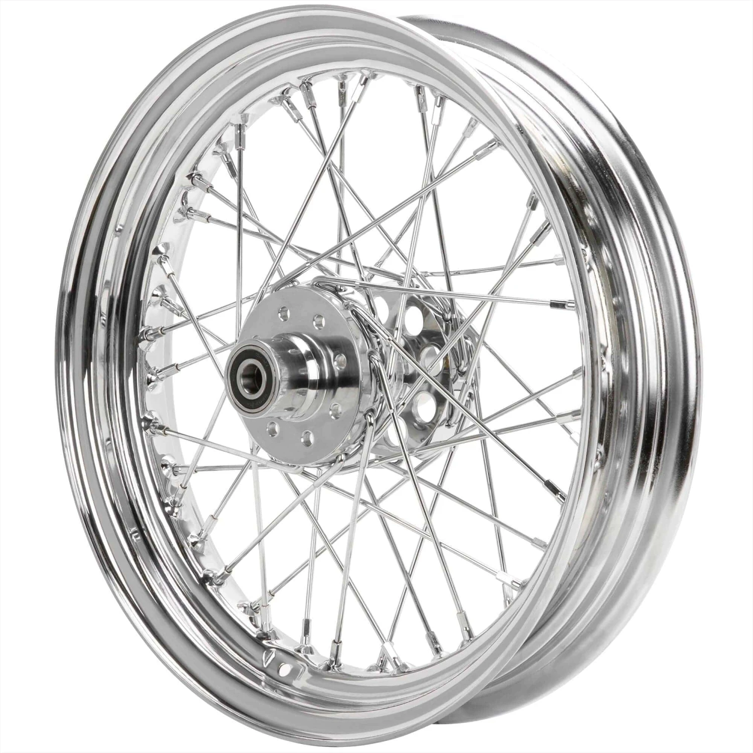 16 X 3.00 Chrome Complete Rear Wheel Fits Harley-Davidson Sportster 1955-1978 (drum Brake)