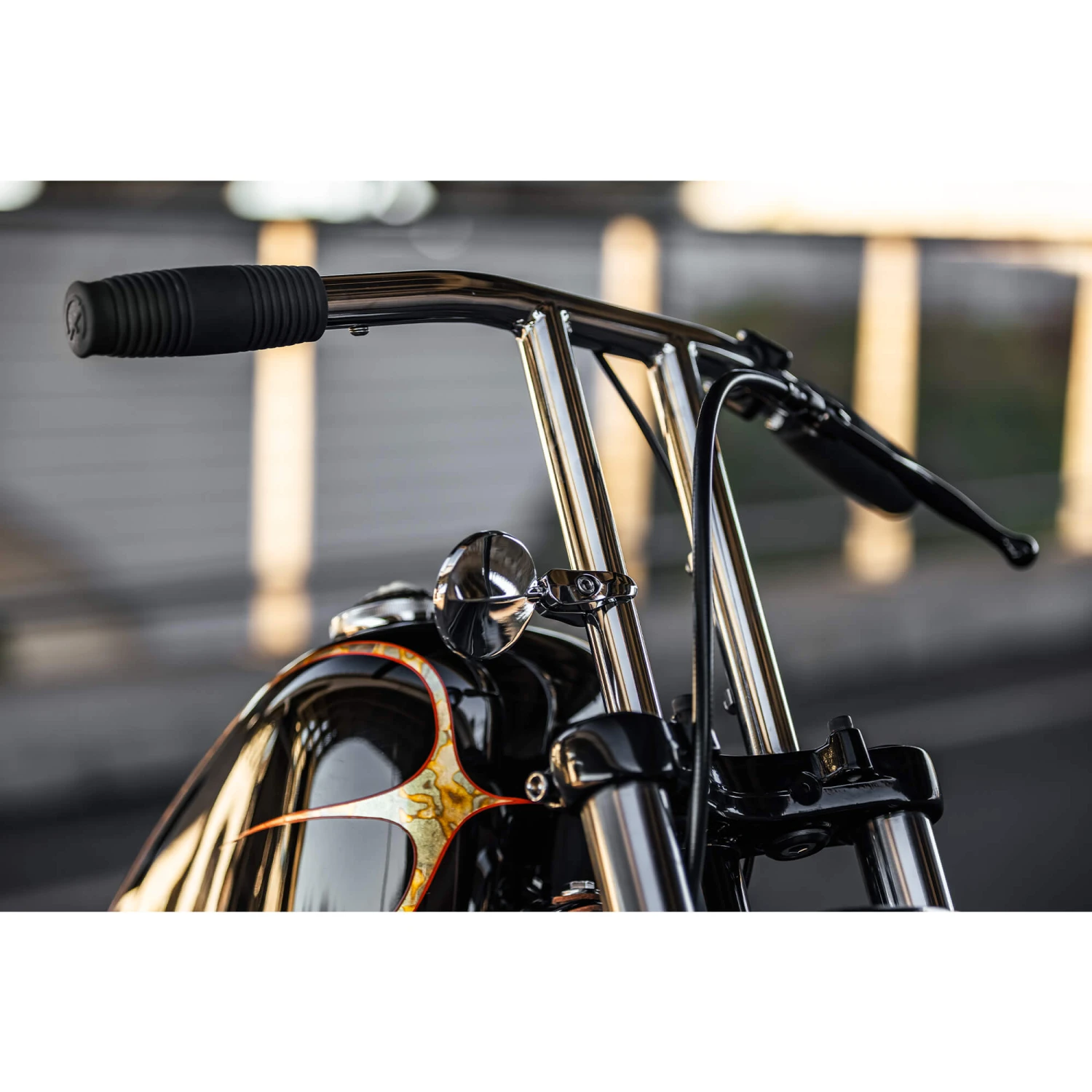 T-Bars Handlebars - 10 Inch Rise - 1 Inch - Chrome 12 T-Bars Handlebars - 10 Inch Rise - 1 Inch - Chrome - Image 10