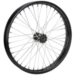 Complete 21 Inch Ribbed Spool Hub Chopper Wheel - 3/4 Inch Bearings - Black 15 Complete 21 Inch Ribbed Spool Hub Chopper Wheel - 3/4 Inch Bearings - Black -Motor Parts Shop 010716 Lowbrow Customs Complete 21 in Ribbed Spool Hub Chopper Wheel 3 4inch Bearings Black 2