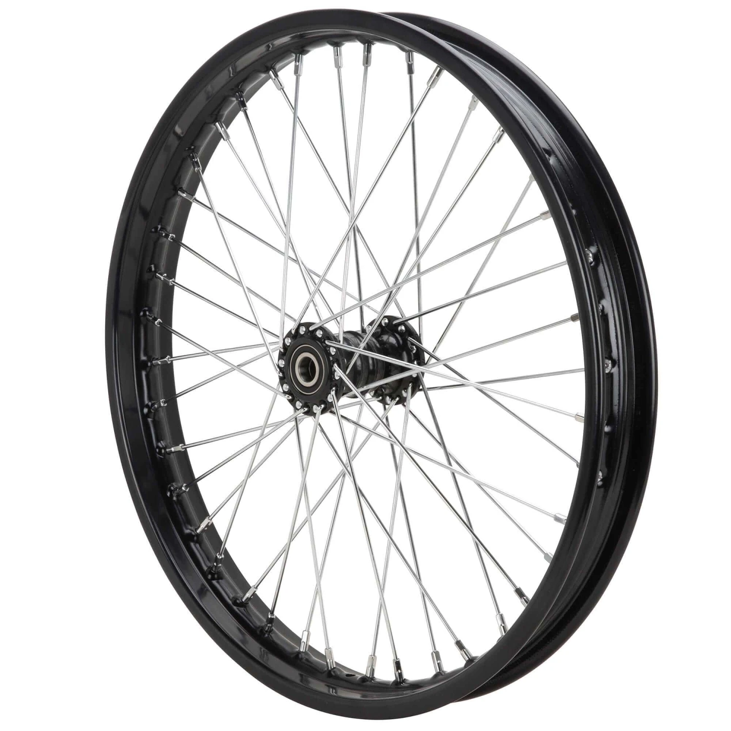 Complete 21 Inch Ribbed Spool Hub Chopper Wheel - 3/4 Inch Bearings - Black 11 Complete 21 Inch Ribbed Spool Hub Chopper Wheel - 3/4 Inch Bearings - Black - Image 9