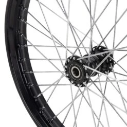 Complete 21 Inch Ribbed Spool Hub Chopper Wheel - 3/4 Inch Bearings - Black 18 Complete 21 Inch Ribbed Spool Hub Chopper Wheel - 3/4 Inch Bearings - Black -Motor Parts Shop 010716 Lowbrow Customs Complete 21 in Ribbed Spool Hub Chopper Wheel 3 4inch Bearings Black 9