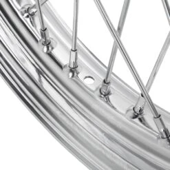 19 X 2.5 Chrome Complete Front Wheel Fits Harley-Davidson Sportster XL & FX 1984-1999 -Motor Parts Shop 010852 Mid USA 19x2 5 Chrome Complete Front Wheel Fits Harley Davidson Sportster XL FX 1984 1999 2