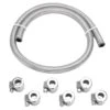 5/16 Inch Braided Stainless Fuel Line Kit -Motor Parts Shop 010855 Cycle Standard 5 16inchBraidedStainlessFuelLineKit 1