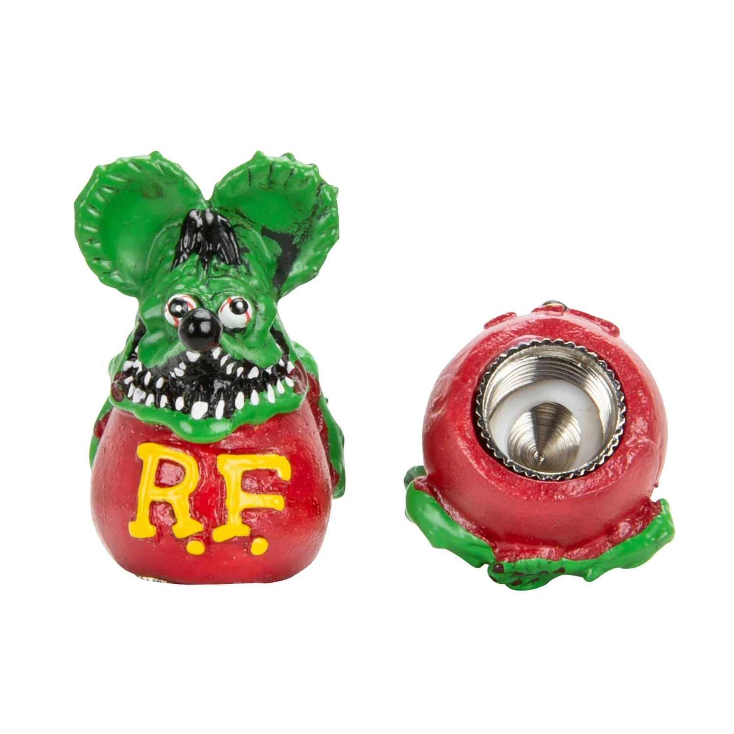 Rat Fink Air Valve Caps - Green 4 Rat Fink Air Valve Caps - Green - Image 2