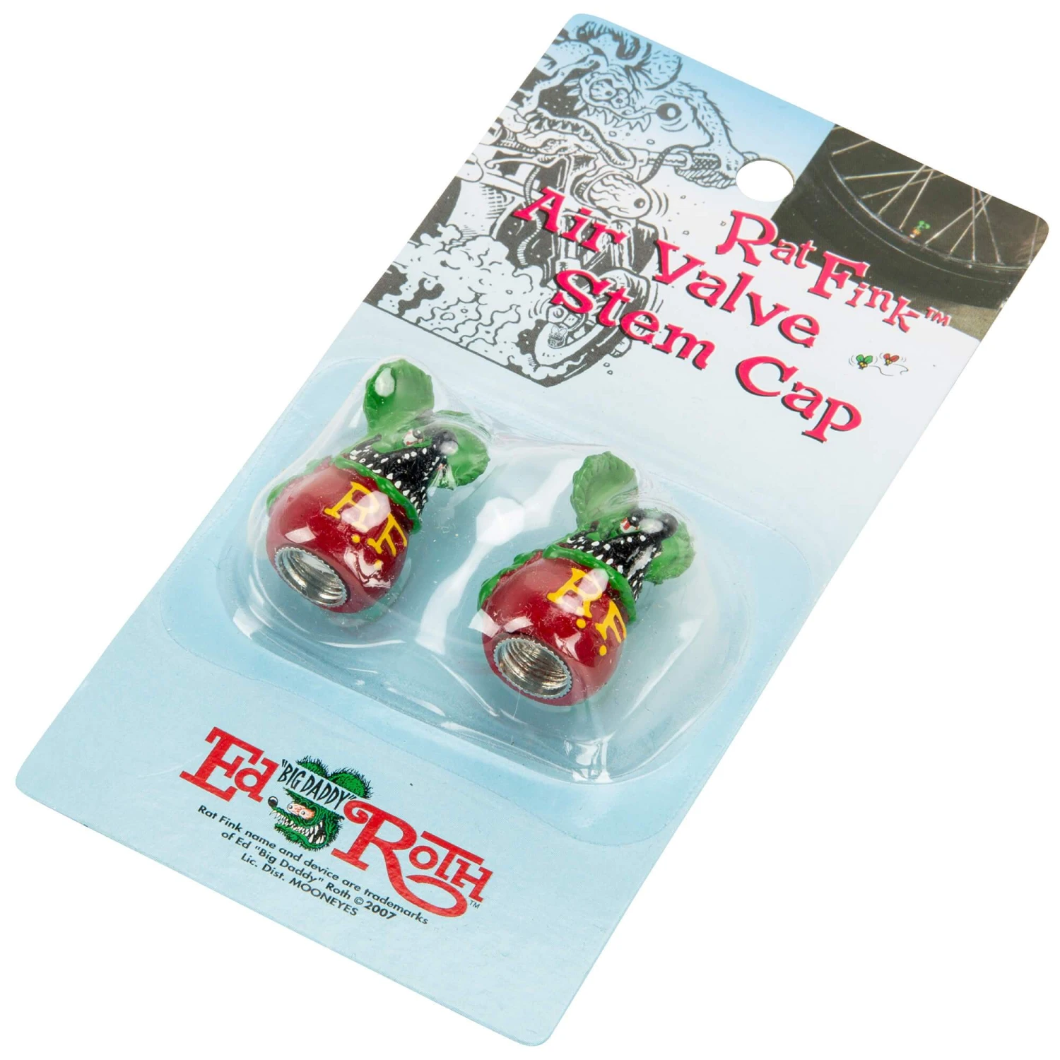 Rat Fink Air Valve Caps - Green 7 Rat Fink Air Valve Caps - Green - Image 5