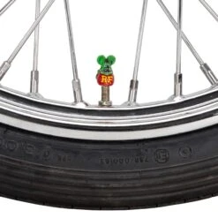 Rat Fink Air Valve Caps - Green 9 Rat Fink Air Valve Caps - Green -Motor Parts Shop 011038 Mooneyes Rat Fink Air Valve Caps Green 4