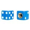 Dice Air Valve Caps - Blue -Motor Parts Shop 011040 Mooneyes Dice Air Valve Caps Blue 1