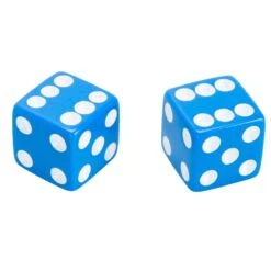 Dice Air Valve Caps - Blue -Motor Parts Shop 011040 Mooneyes Dice Air Valve Caps Blue 2
