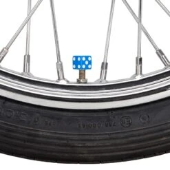Dice Air Valve Caps - Blue -Motor Parts Shop 011040 Mooneyes Dice Air Valve Caps Blue 4