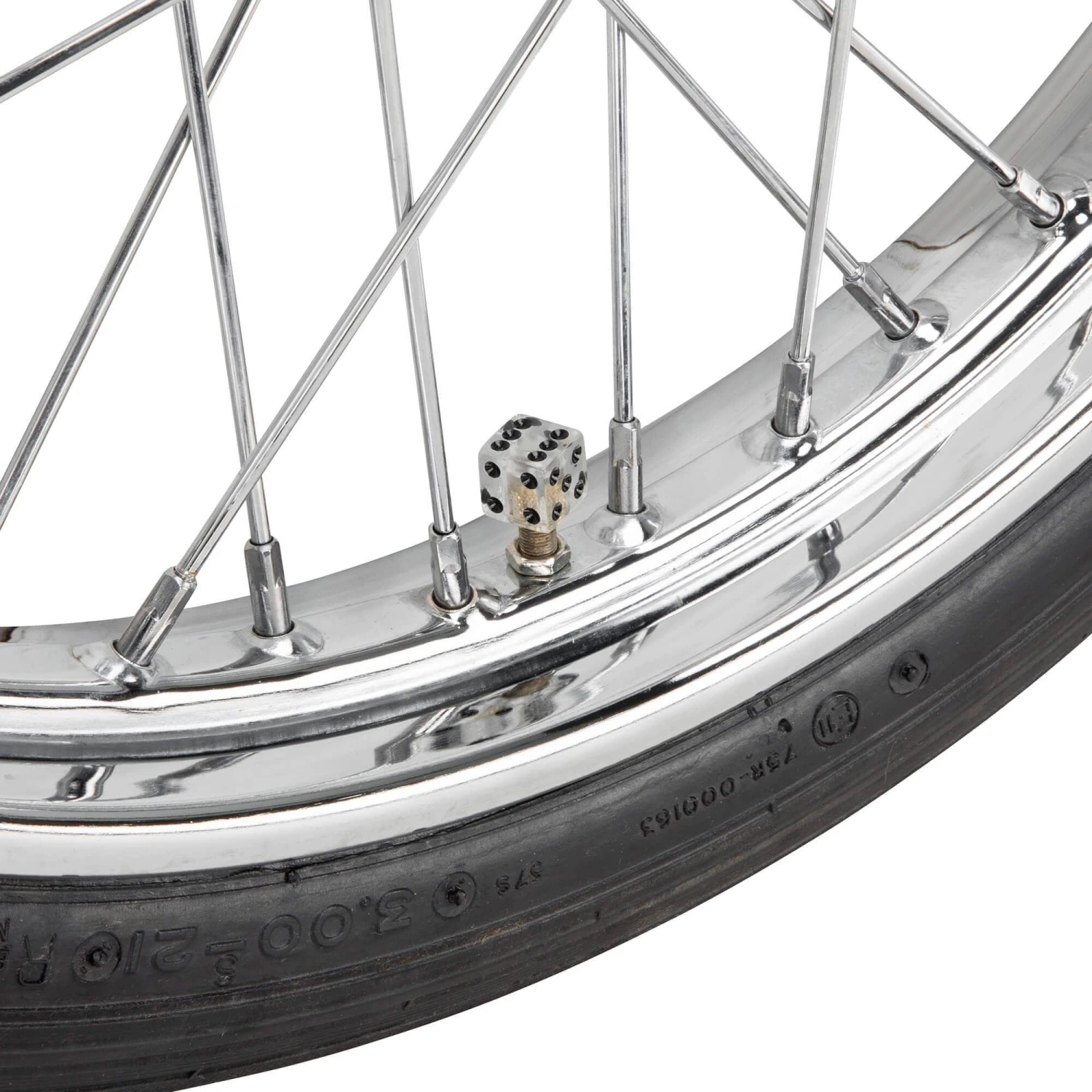 Dice Air Valve Caps - Clear 4 Dice Air Valve Caps - Clear - Image 2