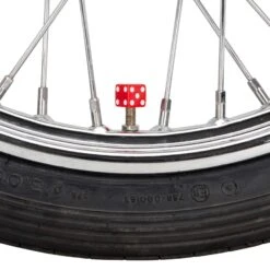 Dice Air Valve Caps - Red 10 Dice Air Valve Caps - Red -Motor Parts Shop 011044 Mooneyes Dice Air Valve Caps Red 4