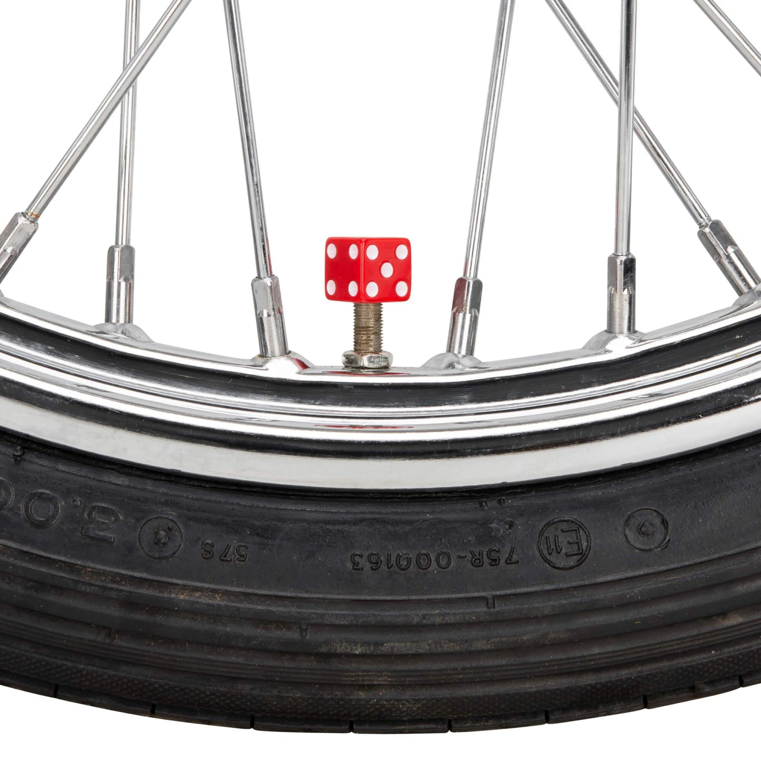 Dice Air Valve Caps - Red 6 Dice Air Valve Caps - Red - Image 4