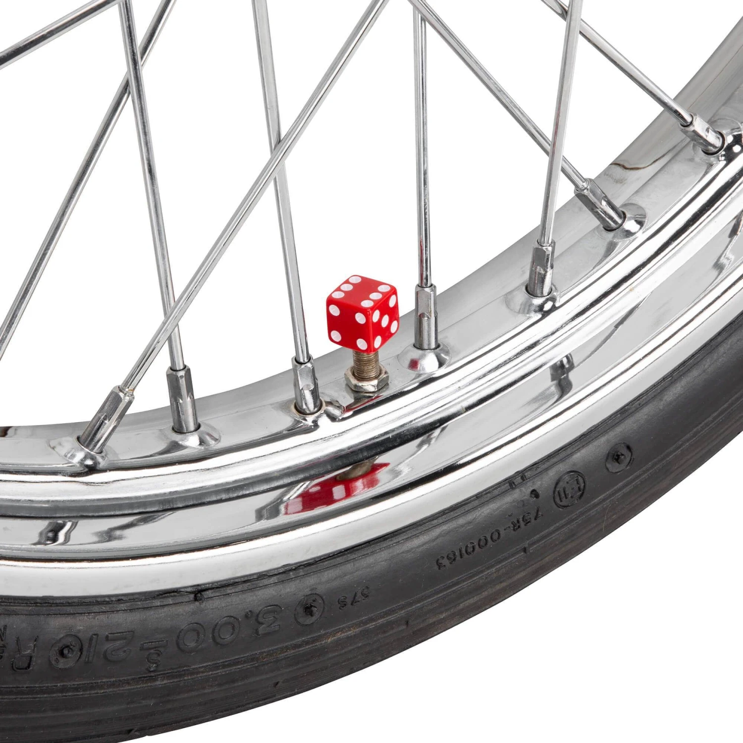 Dice Air Valve Caps - Red 4 Dice Air Valve Caps - Red - Image 2