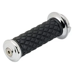 AlumiCore Grip Set Dual Cable - Chrome -Motor Parts Shop 011292 Biltwell Grips ALUMICOREGRIPSETDUALCABLE CHROME 9