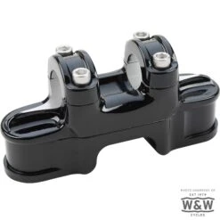 Inline Springer Riser Clamp For Fork Sixties Narrow Bars - Dual Clamp - Black