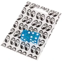 Glitter Dice Air Valve Caps - Blue -Motor Parts Shop 012374 Mooneyes Glitter Dice Air Valve Caps Blue 1