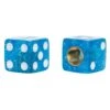 Glitter Dice Air Valve Caps - Blue -Motor Parts Shop 012374 Mooneyes Glitter Dice Air Valve Caps Blue 2